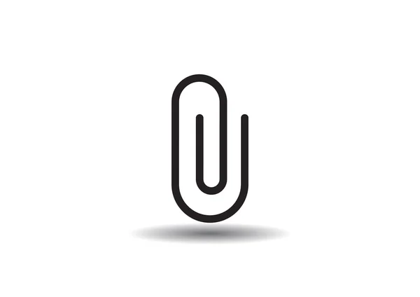 Paperclip web icon — Stock Vector