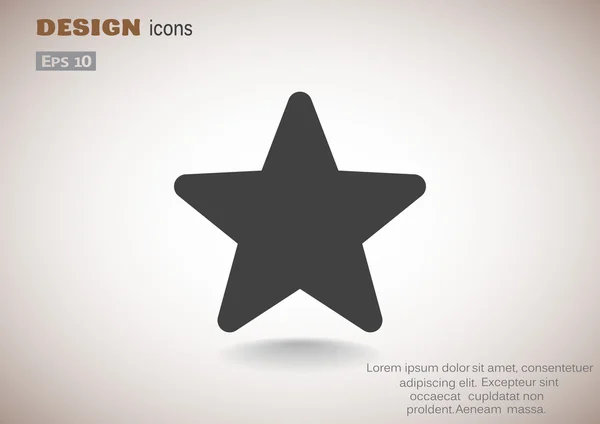 Icono web estrella simple — Archivo Imágenes Vectoriales