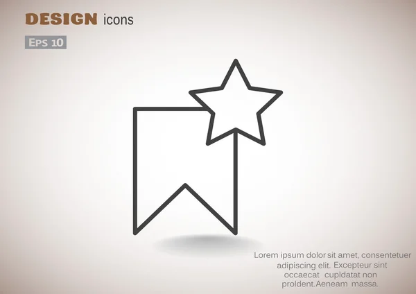 Etiqueta estrella icono web — Archivo Imágenes Vectoriales