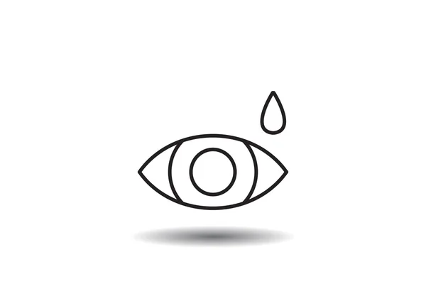 Oční kapky jednoduchý ikona — Stockový vektor