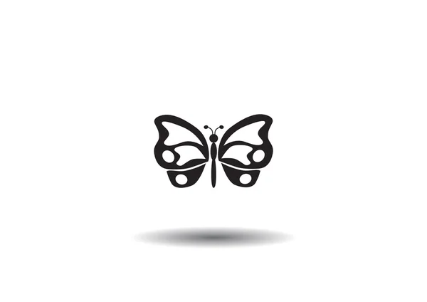 Icono web mariposa simple — Archivo Imágenes Vectoriales