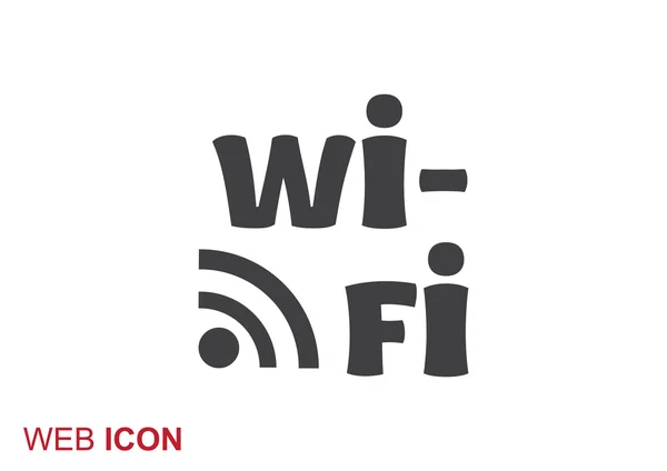 波アイコンで Wi Fi の碑文 — ストックベクタ