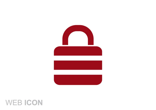 Locking simple web icon — Stock Vector