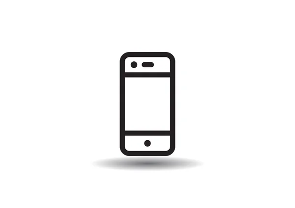 带有空白屏幕的简单智能手机 — 图库矢量图片