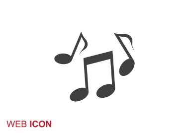 Müzik web simgesi notlar