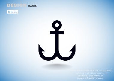 Basit çapa web simgesi