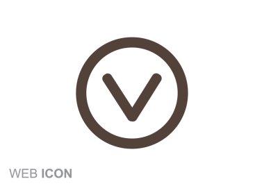 Chek işareti ile kene simgesi