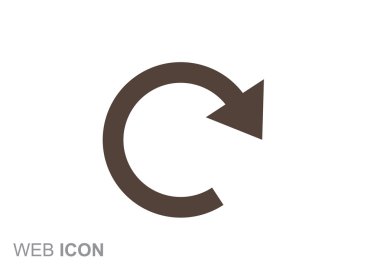 Yuvarlak ok vektör çizim