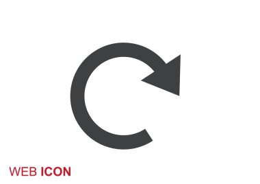 Yuvarlak ok vektör çizim