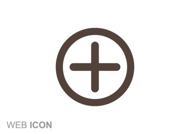 Artı simgesi web simgesi basit
