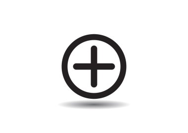 Artı simgesi web simgesi basit