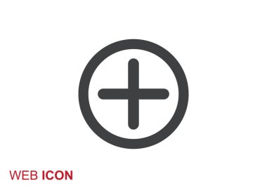 Artı simgesi web simgesi basit