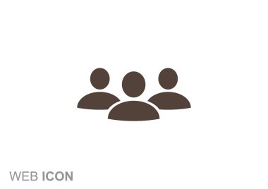 Grup insanlar basit web simgesi