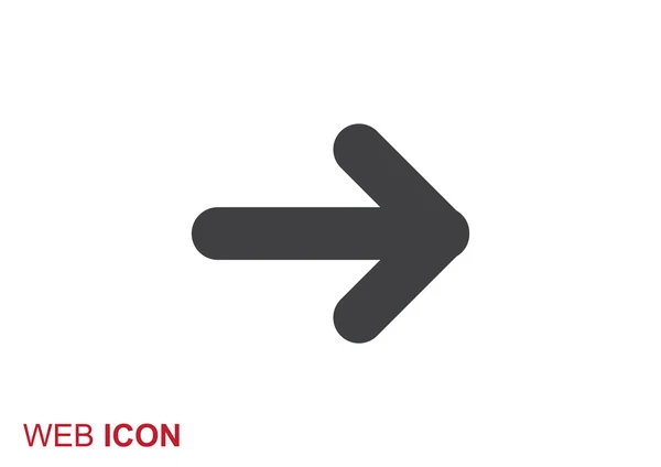 Flecha apuntando icono derecho — Archivo Imágenes Vectoriales