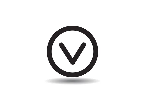 Chek mark with tick icon — Stock Vector