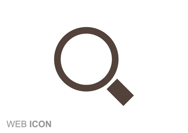 Simple magnifying glass icon — Stock Vector