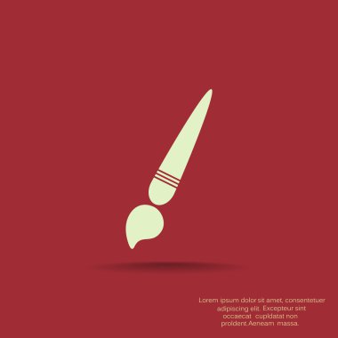 Basit fırça web simgesi