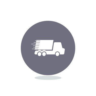 Hızlı teslimat kavramı üzerinde basit kamyon