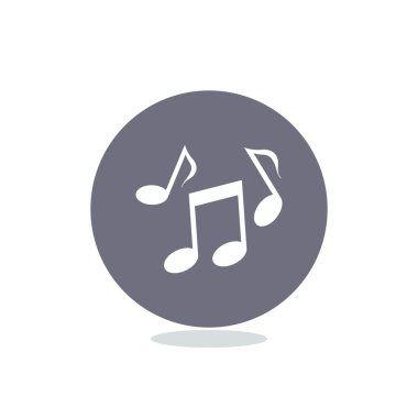 Müzik web simgesi notlar