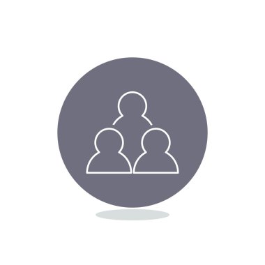 Grup insanlar basit web simgesi