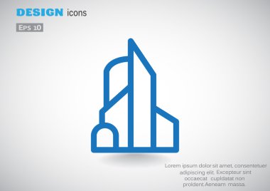 Büyük şehir basit web simgesi