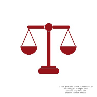 Adalet basit web simgesi ölçekleri