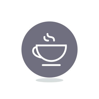Fincan sıcak bir içecek web simgesi