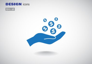 İnsan eline düşen paraları