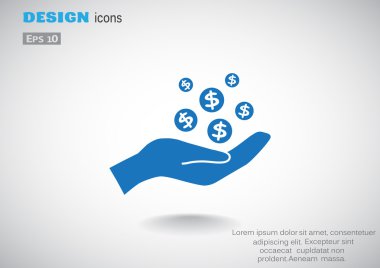 İnsan eline düşen paraları