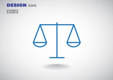 Adalet basit web simgesi ölçekleri