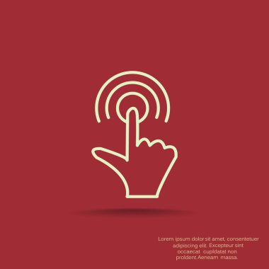 Dokunmatik ekran web simgesi