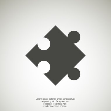 Bulmaca öğesi basit web simgesi