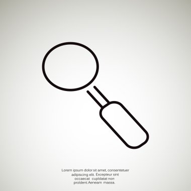 Basit büyüteç simgesini