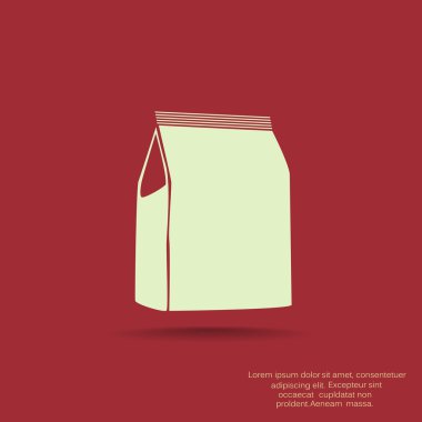 Kağıt ürün paketi web simgesi