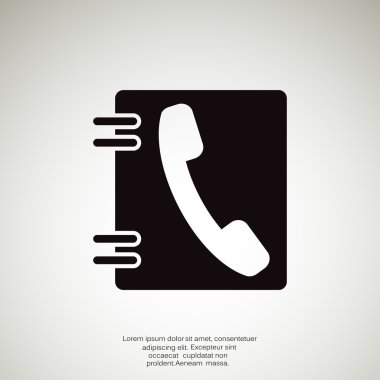 Telefon kişiler web simgesi