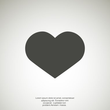 Basit kalp web simgesi