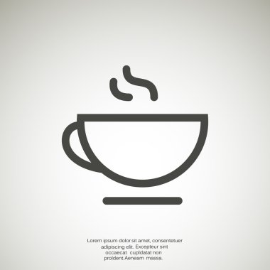 Fincan sıcak bir içecek web simgesi