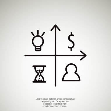 İş ile grafik simgesini simgeleri