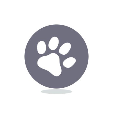 Köpek pençe parça basit simgesi