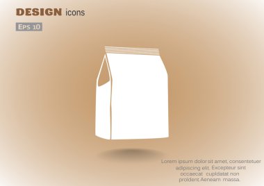 Kağıt ürün paketi web simgesi