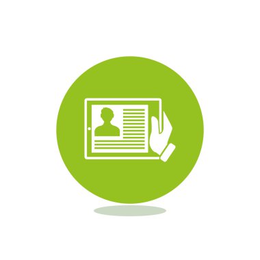 Dijital tablet basit web simgesi