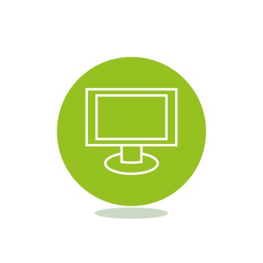 Boş monitör ekran web simgesi