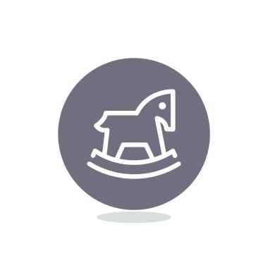 Çocuk oyuncak at web simgesi