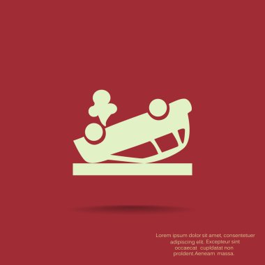 Kırık araba web simgesi