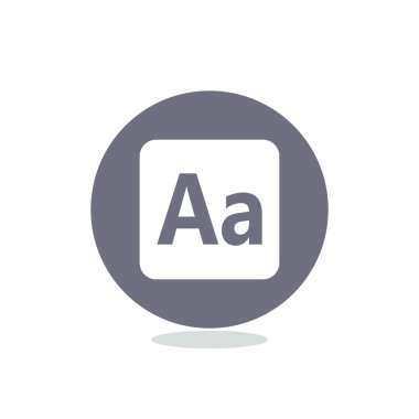 Smartphone alfabe işareti simgesi