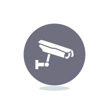 Gözetim kamera basit simgesi