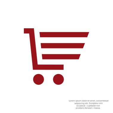 Alışveriş sepeti basit web simgesi