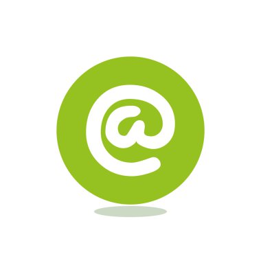 Geniş e-posta işareti web simgesi,