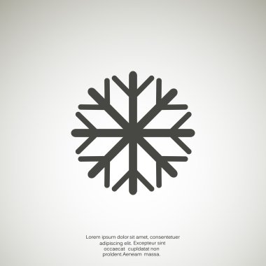 Kar tanesi basit web simgesi