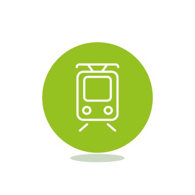 Basit tramvay web simgesi